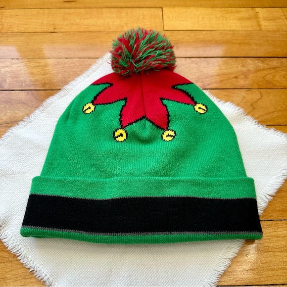 Christmas Elf Ugly Xmas Toque Adult Hat - Picture 2 of 5